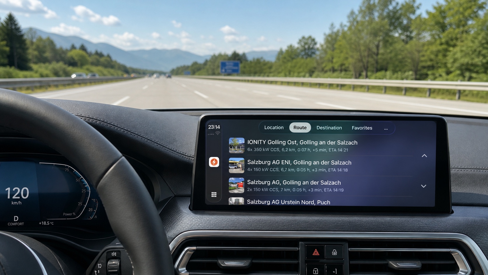 Charge My Way on Apple CarPlay