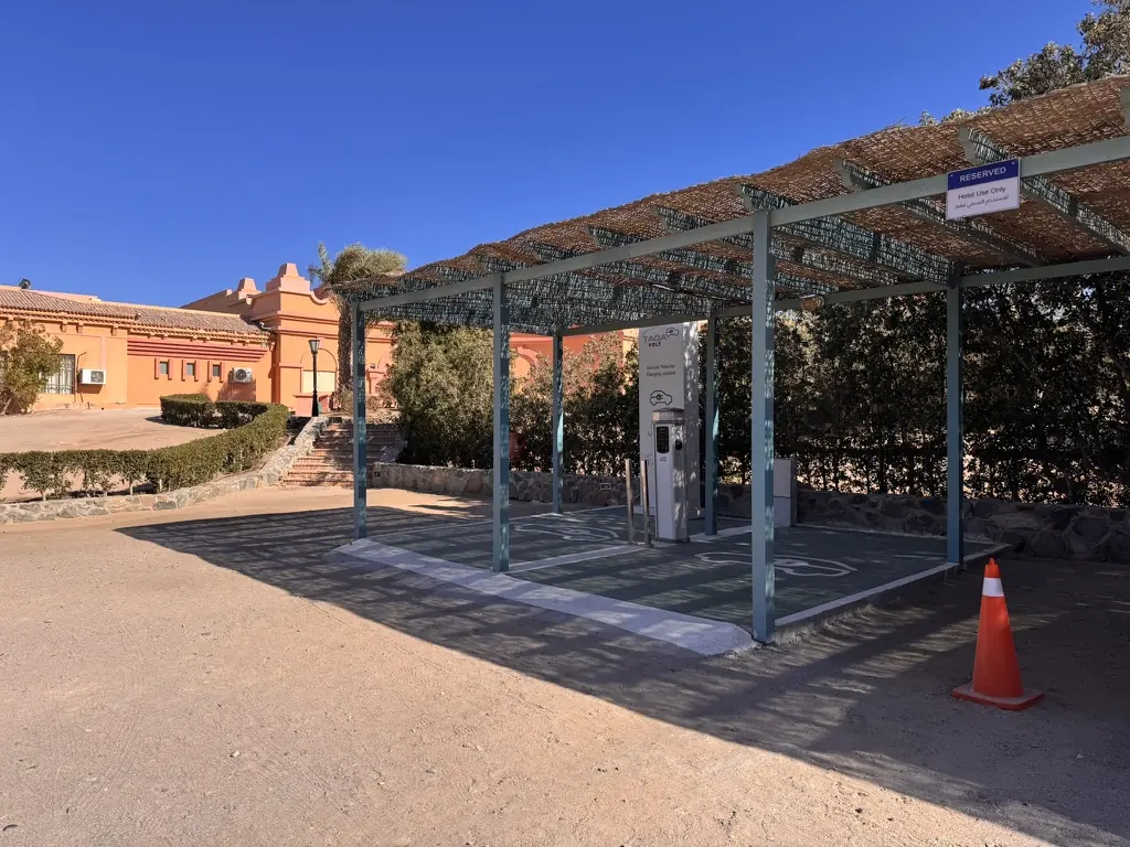 Real EV charging locations photographed in Egypt. 2