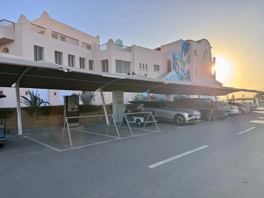 Real EV charging locations photographed in Egypt. 4